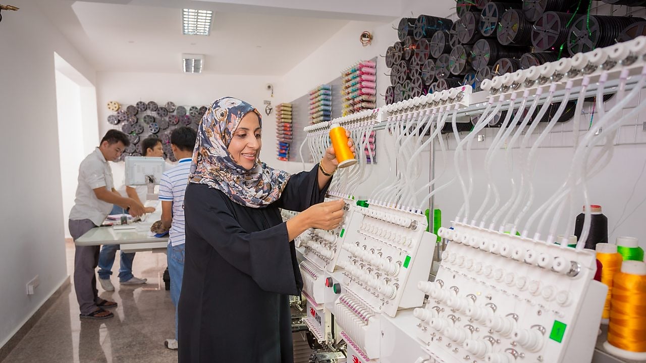 lady working in the mill