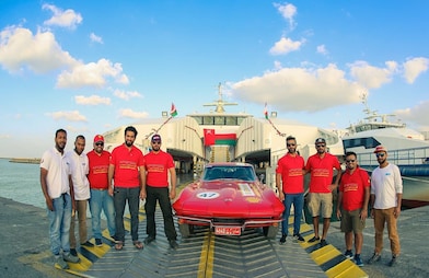 Omanis posing