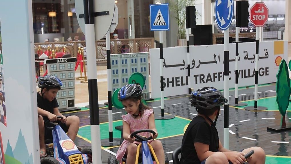 young visitors at the Shell Traffic Park