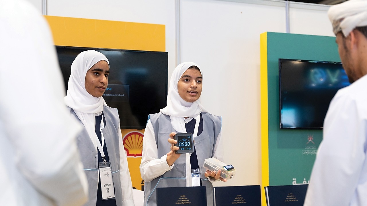 Shell NXplorers students presenting their project in OSW