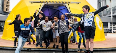 Kindergarten in the Donglian resettlement village